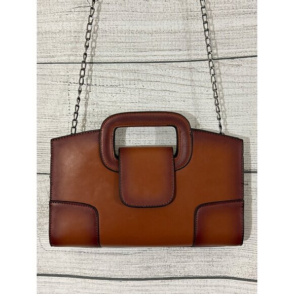 NWOT Top Handle Satchel Women Vintage Flap Tote Clutch Handbag Crossbody Shoulde - Picture 2 of 5